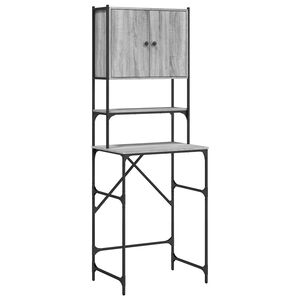 vidaXL Waschmaschinenschrank Grau Sonoma-Eiche 68x48,5x194 cm