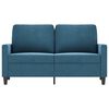 vidaXL 2-Sitzer-Sofa Blau 120 cm Samt