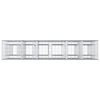 vidaXL Gabionen Hochbeet 3 pcs Silber 250 x 50 x 150 cm