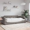vidaXL Tagesbett Taupe 90x200 cm Stoff