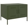 vidaXL Couchtisch Olivgr&uuml;n 68x50x50,5 cm Stahl