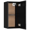 vidaXL TV-Schrank Hochglanz-Schwarz 30,5x30x60 cm Holzwerkstoff