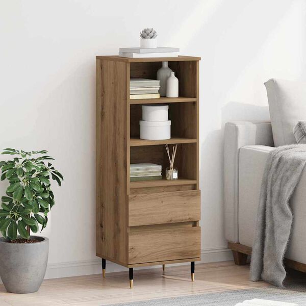 vidaXL Highboard Artisan-Eiche 40 x 36 x 110 cm Holzwerkstoff