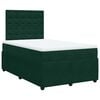 vidaXL Boxspringbett mit Matratze Dunkelgr&uuml;n 120x190 cm Samt