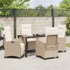 vidaXL Garten Essgruppe 5 pcs Beige Poly-Rattan