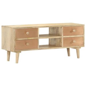vidaXL TV-Schrank 110&times;30&times;45 cm Mango Massivholz