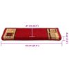 vidaXL Stufenmatten Selbstklebend 5 Stk. 65x21x4 cm Rot