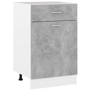 vidaXL Schubunterschrank Lyon Betongrau 50x46x81,5 cm Holzwerkstoff