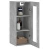 vidaXL Wandschrank Betongrau 34,5x34x90 cm