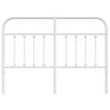 vidaXL Ersatz-Kopfteil Metall Wei&szlig; 150 cm