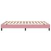 vidaXL Bettgestell ohne Matratze Rosa 160x210 cm Samt