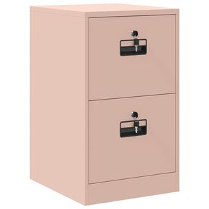 vidaXL Aktenschrank Rosa 44 x 50 x 106,5 cm Kaltgewalzter Stahl