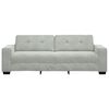 vidaXL 3-Sitzer-Sofa Hellgrau 220x78x80 cm Samt