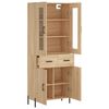 vidaXL Highboard Sonoma-Eiche 69,5x34x180 cm Holzwerkstoff