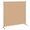 vidaXL Einzel Panel Raumteiler Beige 175 x 180 cm Stoff