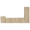 vidaXL TV-Schrankset Wandmontiert 4 pcs Sonoma-Eiche Holzwerkstoff