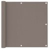 vidaXL Balkon-Sichtschutz Taupe 90x300 cm Oxford-Gewebe