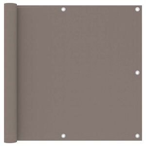 vidaXL Balkon-Sichtschutz Taupe 90x300 cm Oxford-Gewebe