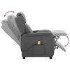 vidaXL Massagesessel mit Kissen Hellgrau 93,5 x 67,5 x 101,5 cm Stoff