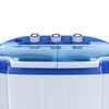 Mestic 2-in-1 Waschmaschine Tragbar MW-120 Blau und Wei&szlig; 250W