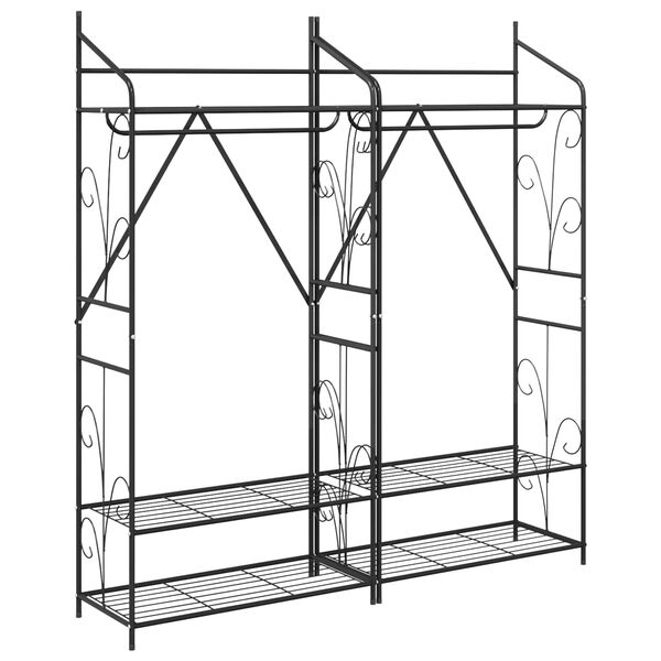 vidaXL Offener Kleiderschrank Uni 2 pcs 78 x 36 x 158 cm