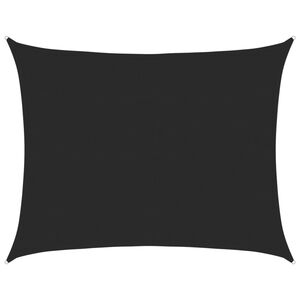 vidaXL Sonnensegel 160 g/m&sup2; Schwarz 6x7 m HDPE