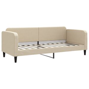 vidaXL Tagesbett Creme 80x200 cm Stoff