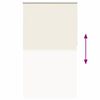 vidaXL Verdunkelungsrollo Cremewei&szlig; 125x230cm Stoffbreite 121,6cm