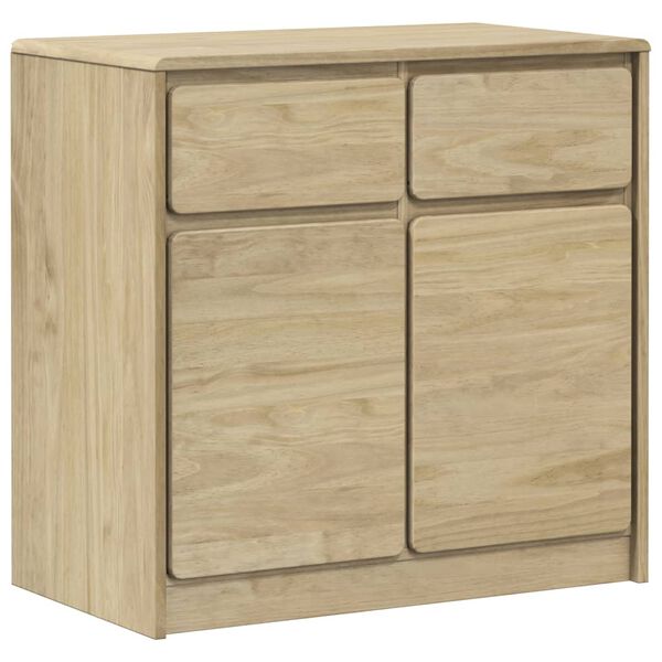 vidaXL Sideboard SAUDA Eiche-Optik 80x43x75,5 cm Kiefernholz