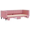 vidaXL Tagesbett Ausziehbar Rosa 80x200 cm Samt