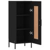 vidaXL Sideboard Schwarz 34,5x34x90 cm Holzwerkstoff