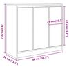 vidaXL Sideboard Betongrau 85x34x76 cm Holzwerkstoff