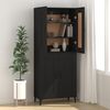 vidaXL Sideboard Schwarz 69,5x34x90 cm Holzwerkstoff