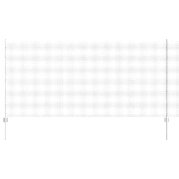 vidaXL Zaun mit Pfosten Silber 1,2 x 10 m Stahl