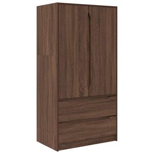 vidaXL Schrank Braun Eichen-Optik 79,5 x 49 x 156 cm Holzwerkstoff