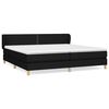 vidaXL Boxspringbett mit Matratze Schwarz 200x200 cm Stoff