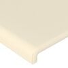 vidaXL Kopfteile Creme 200x5x78/88 cm Kunstleder