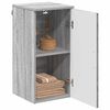 vidaXL Badezimmerschrank Wandmontiert Graues Sonoma 30 x 31,5 x 61 cm