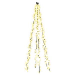 vidaXL Weihnachtsbaumbeleuchtung mit Erdspie&szlig;en 540 LEDs Warmes Wei&szlig;