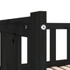 vidaXL Tagesbett Ausziehbar Schwarz 2x(90x190) cm Massivholz Kiefer