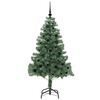 vidaXL Weihnachtsbaum mit 150 LEDs mit St&auml;nder Gr&uuml;n 150 cm PVC