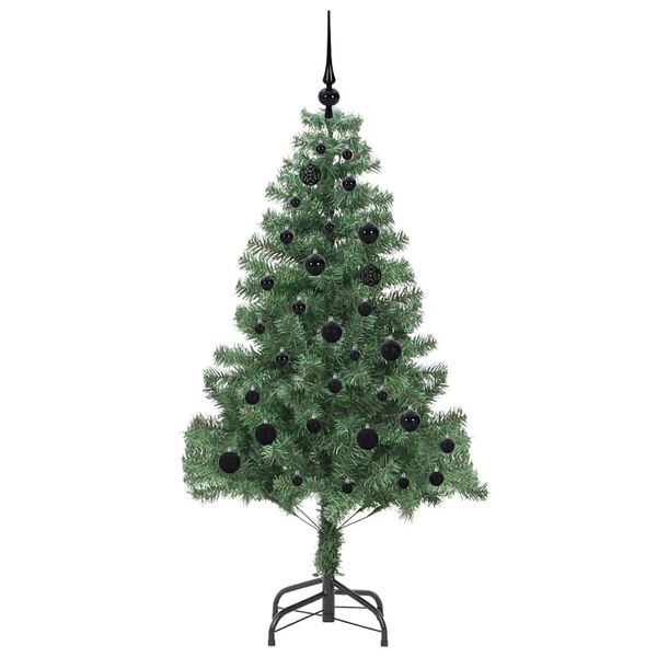 vidaXL Weihnachtsbaum mit 150 LEDs mit St&auml;nder Gr&uuml;n 150 cm PVC