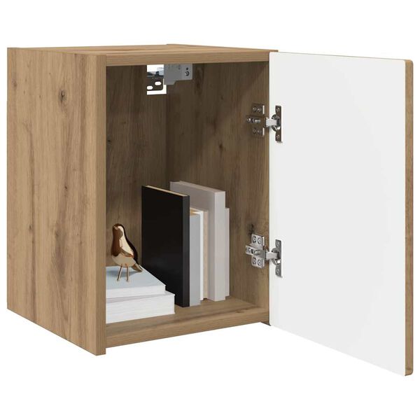 vidaXL TV-Wandschrank Wandmontiert Kunsthandwerk Eiche 30 x 31 x 40 cm