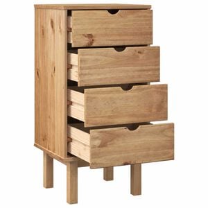 vidaXL Schubladenschrank OTTA 45x39x90 cm Massivholz