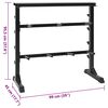 vidaXL Hantel Rack Schwarz 99 x 45 x 95,5 cm Pulverbeschichteter Stahl