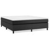 vidaXL Boxspringbettgestell Schwarz 160x200 cm Kunstleder