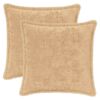 vidaXL Kissenbezug 2 stk. HOUTEN Creme 45 x 45 cm Faux Kaninchenfell