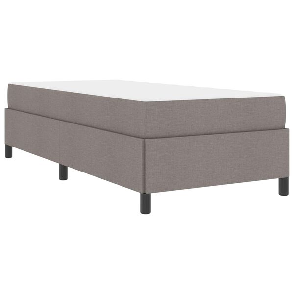vidaXL Boxspringbett Taupe 80 x 200 cm Stoff