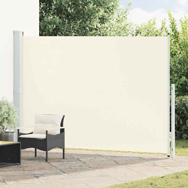 vidaXL Seitenmarkise Ausziehbar 200x300 cm Creme