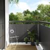 vidaXL Balkon-Sichtschutz Anthrazit 600x90 cm Poly Rattan